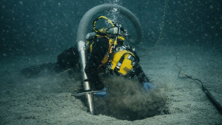 Zabytkowy obiekt odnaleziony w trakcie prac morskich przy projekcie elektrowni jądrowej, fot. Baltic Diving Solutions